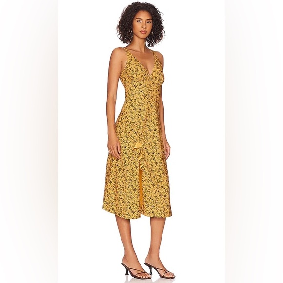 NWT RHODE Irvetta Dress in Floral Trellis Wheat Sz S - Picture 2 of 10